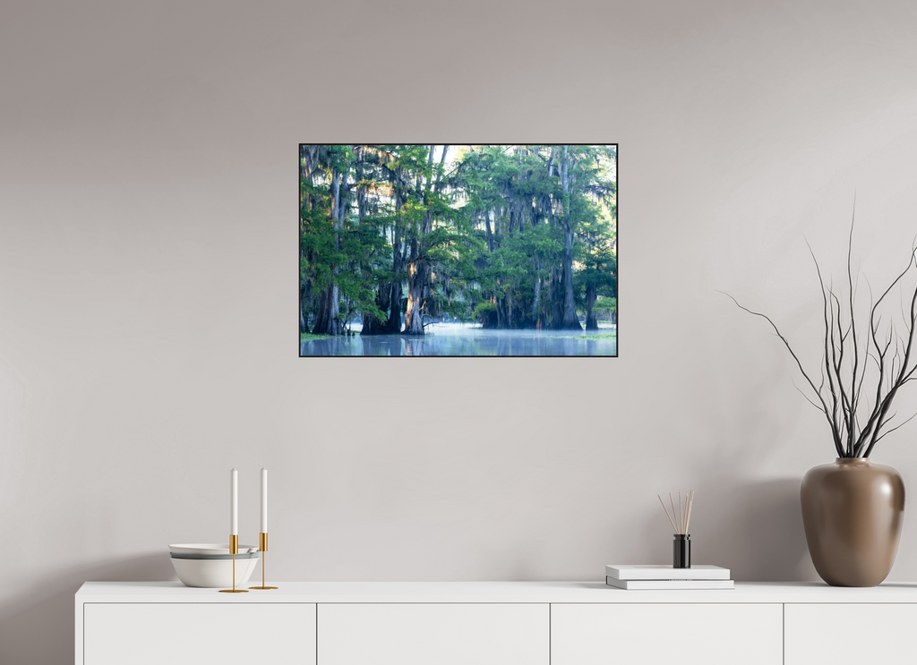 75 x 50 cm, Solid Wood Artbox The Mystery of Caddo Lake Fine Art