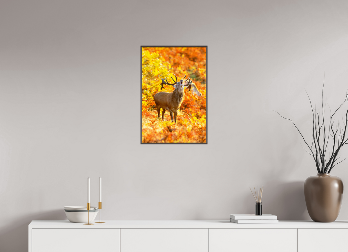 40 x 60 cm, Brown Floater Frame deer