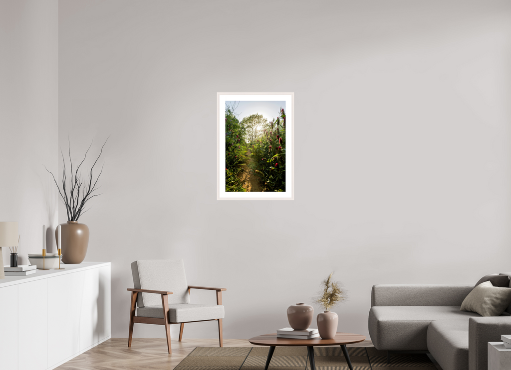 50 x 75 cm, White Maple 20 mm Wild Flowers
