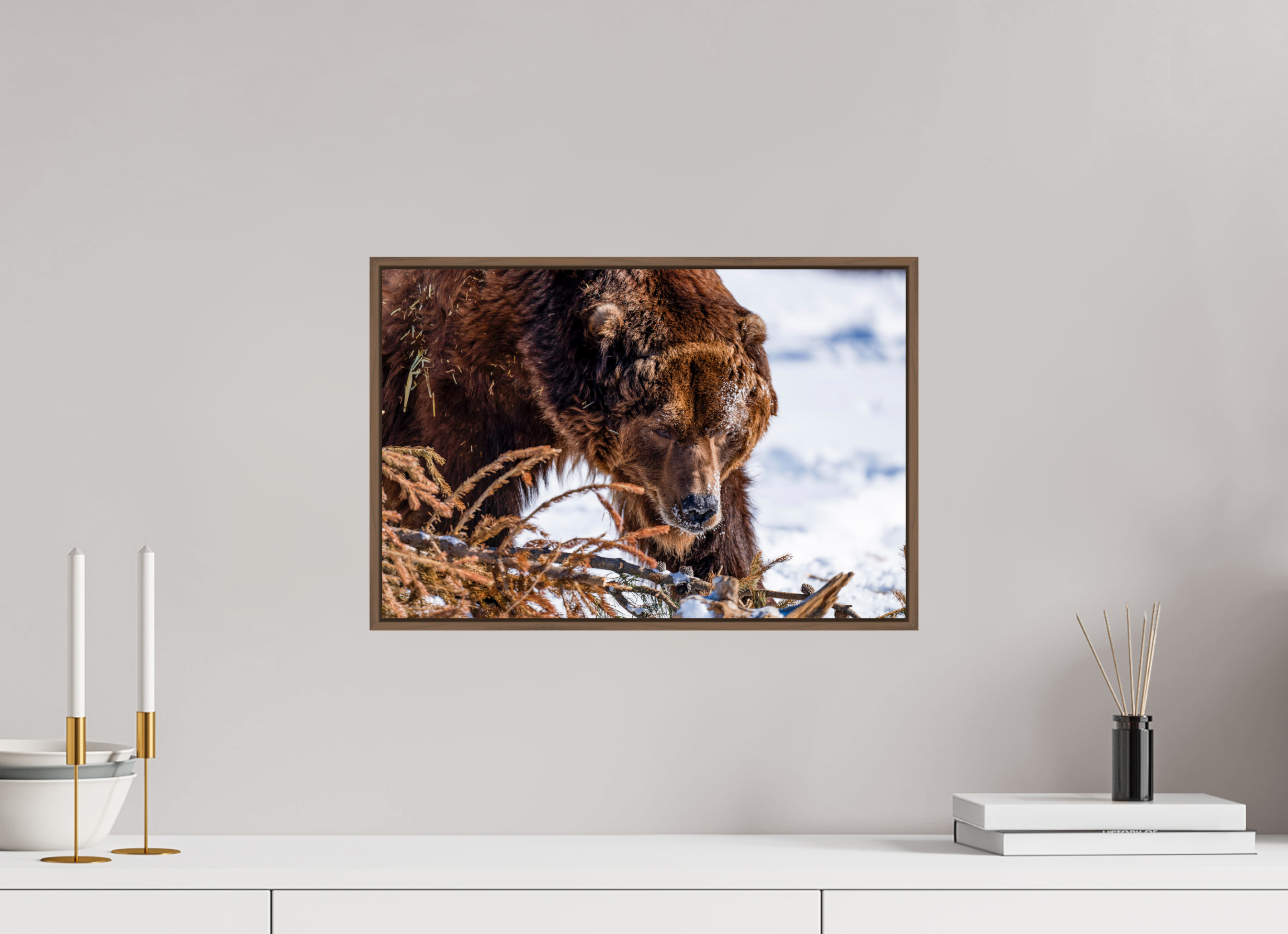 45 x 30 cm, Brown floater Alaskan Bear