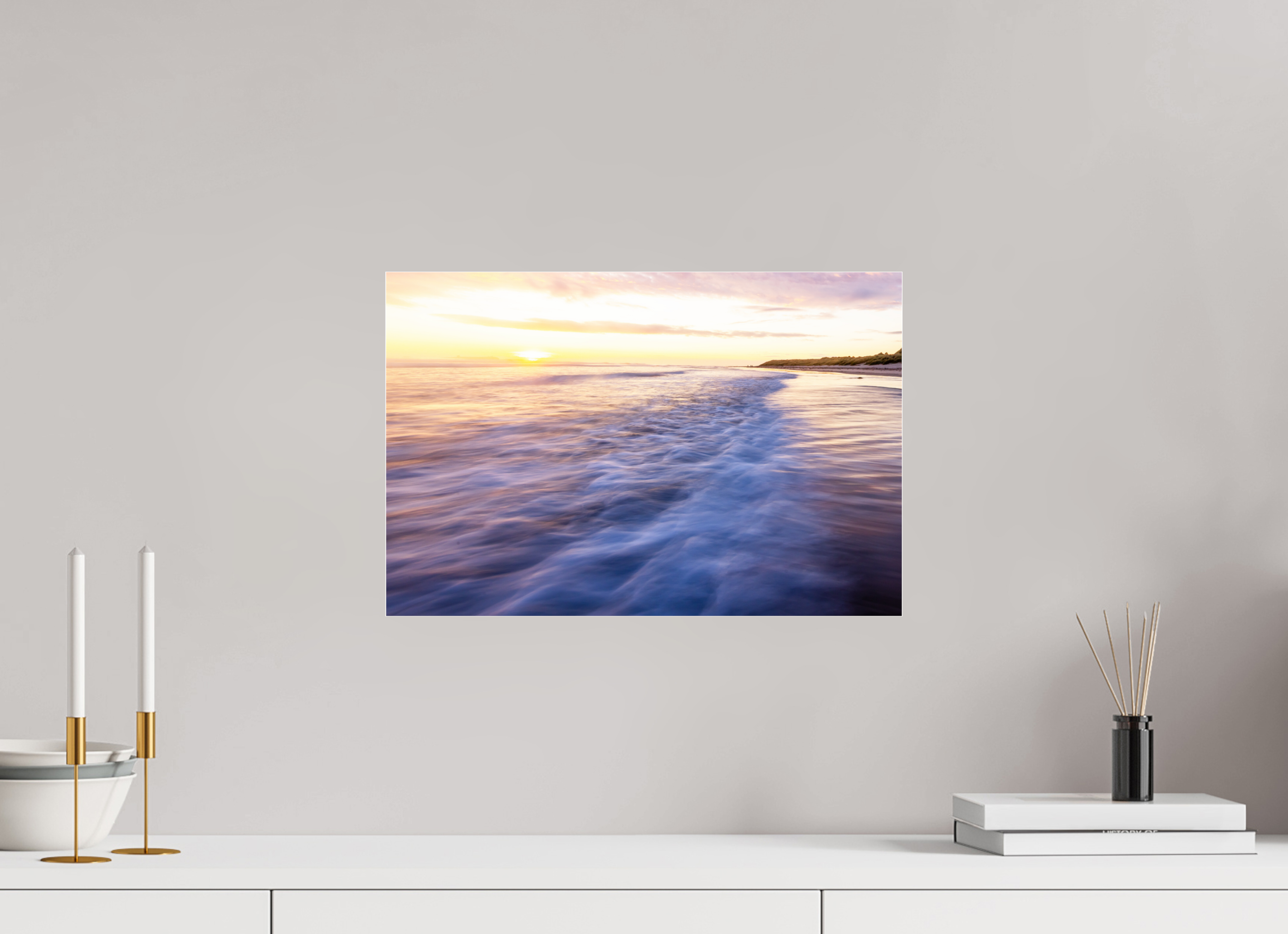 45 x 30 cm, Photo Print Under Acrylic Glass Waves