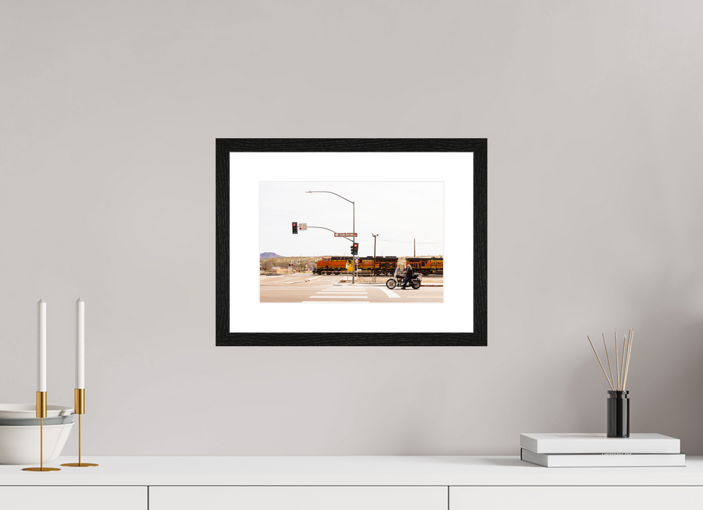30 x 20 cm, Black Frames Route 66