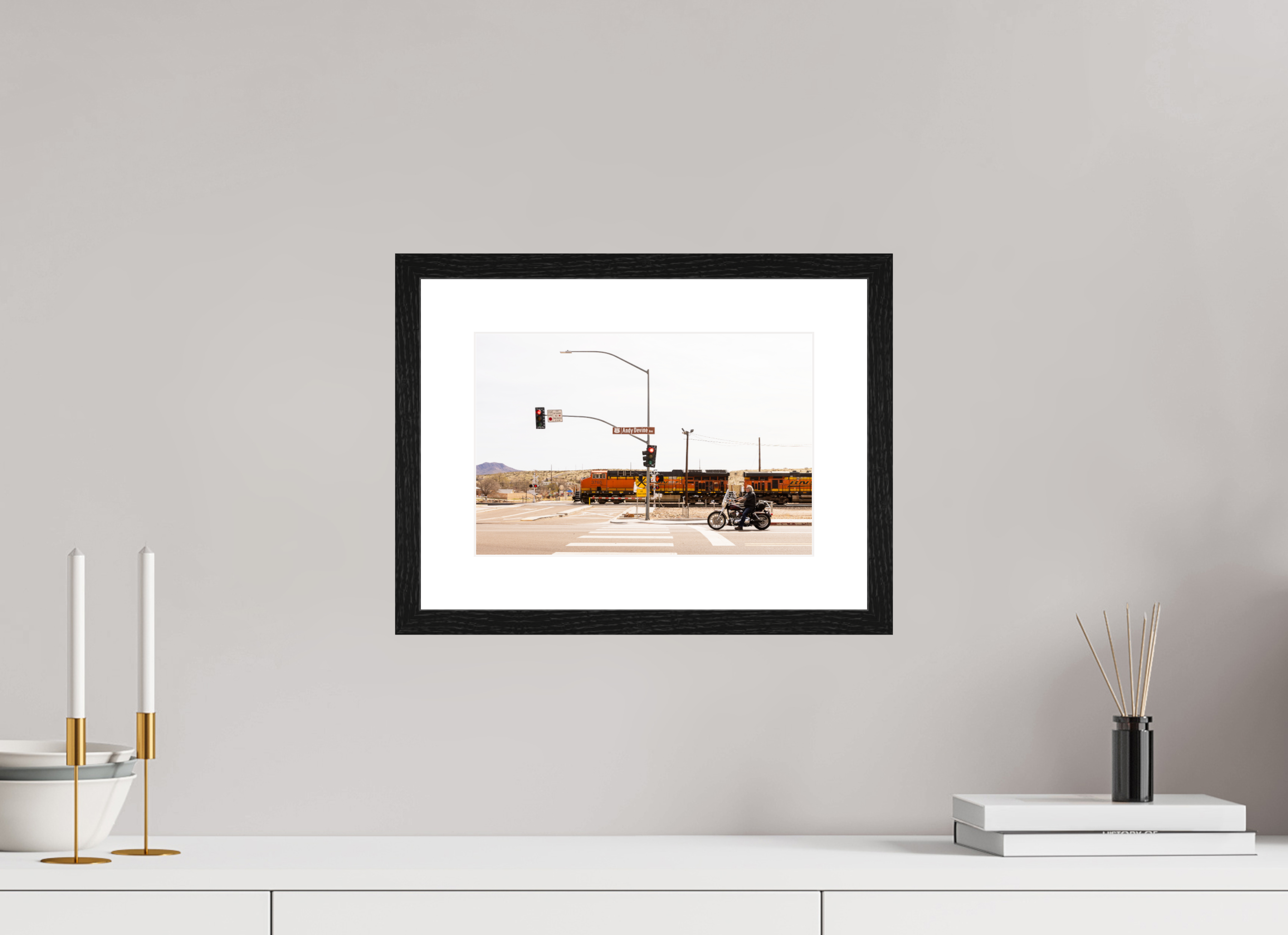 30 x 20 cm, Black Frames Route 66