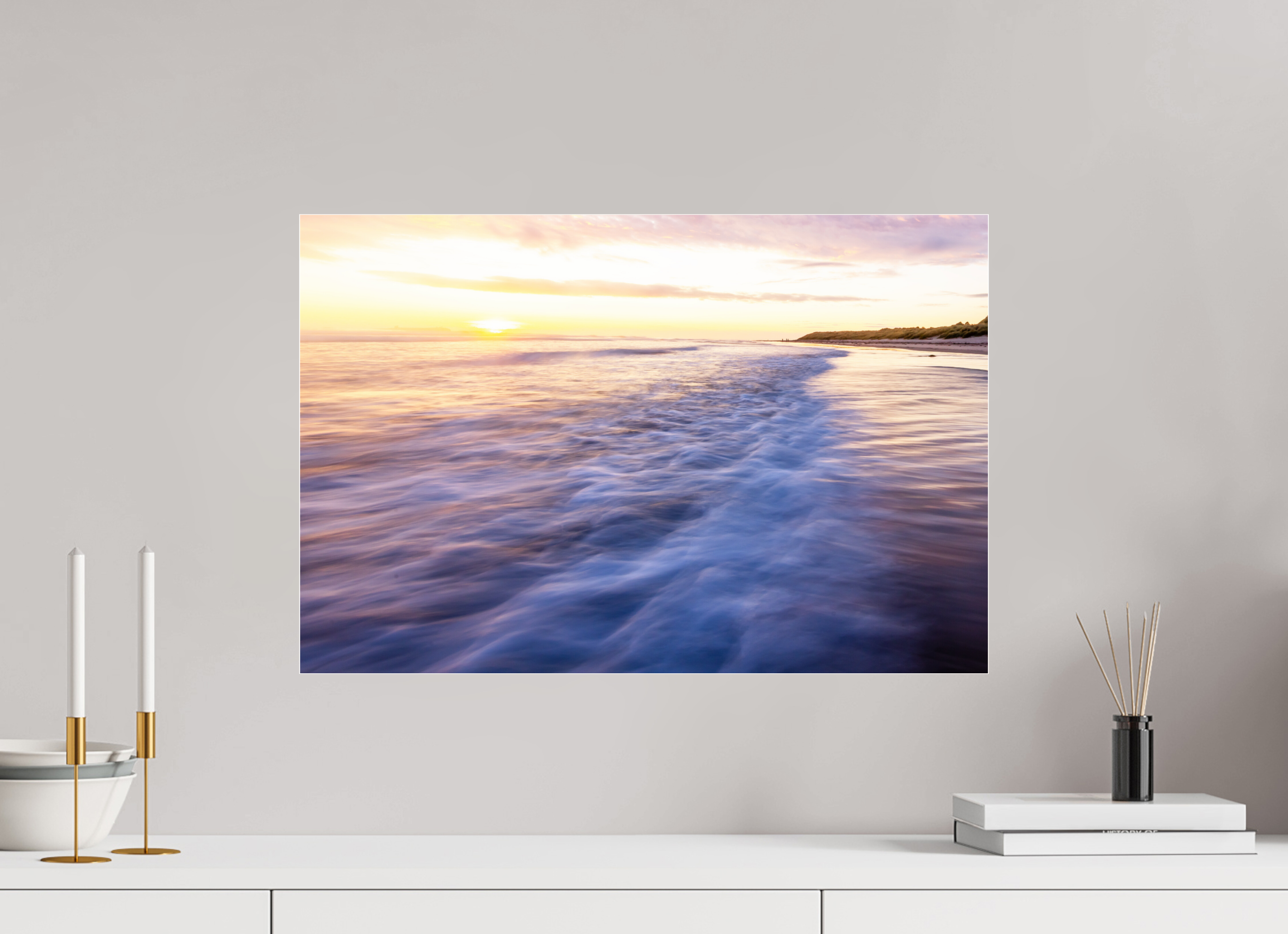60 x 40 cm, Photo Print Under Acrylic Glass Waves