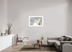 90 x 60 cm, White Frame Ganetts
