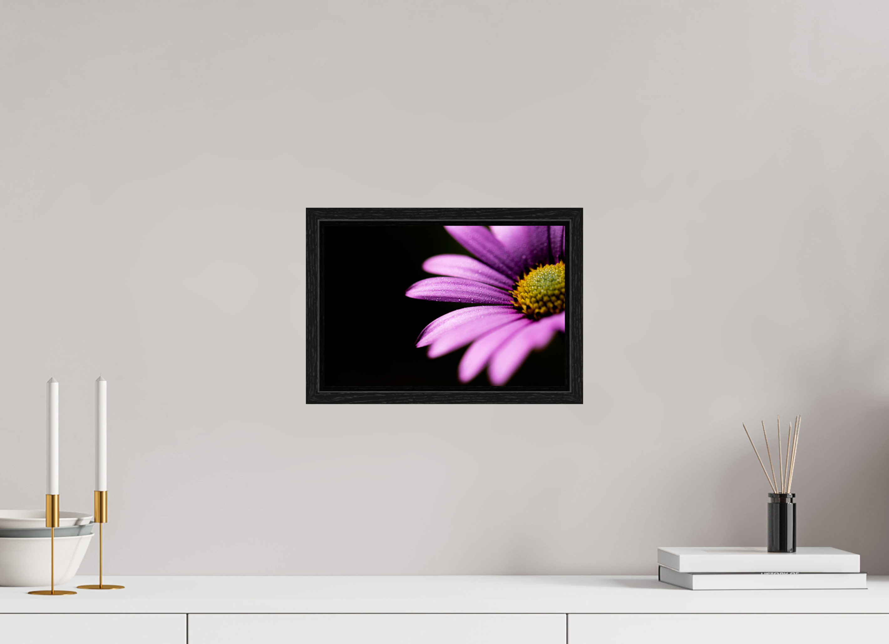 30 x 20 cm, Floater Frame Pink Petals