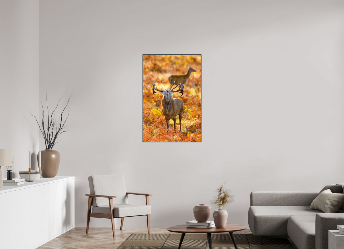 70 x 105 cm, Solid Wood Artbox deer rut