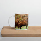 Red Stag wondering through the Autumnal colours in Leicestershire Mug - Perfect Captures Photography