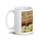 Red Stag wondering through the Autumnal colours in Leicestershire  Mug - Perfect Captures Photography